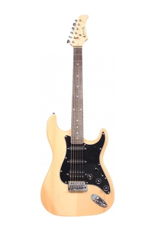 Strat Kasa Hss Manyetik Aeg111-natural Elektro Gitar Kılıf-pena-kablo Dahil