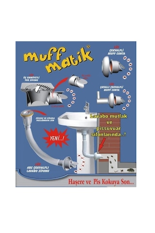 3 Adet Koku Yok Çekvalfli Adaptör Lavabo Gideri Koku Önleyici