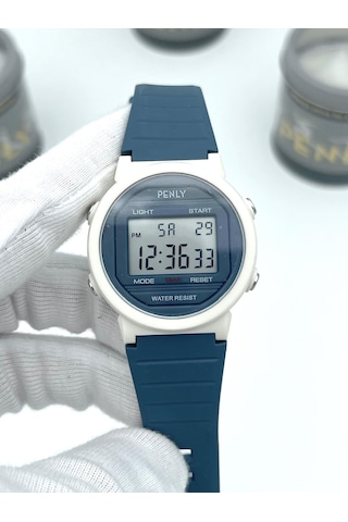 Penly Su Geçirmez Dijital Çocuk Kol Saati 219 Model Lacivert +4 Renk Kronometre-alarmlı 5atm