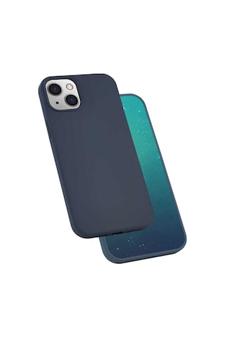 İphone Uyumlu 13 Mini Uyumlu Blt Silk Silikon-lacivert