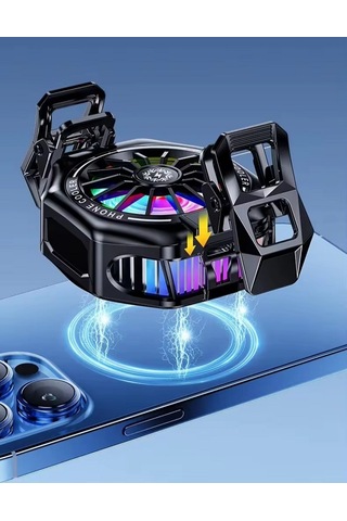 Bl-01 Manyetik Cep Telefon Soğutma Fanı Radyatör Soğutucu Kablolu Işıklı Dereceli