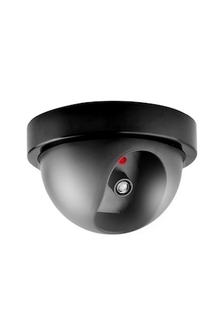 Simüle Gözetleme Kamerası Sahte Ev Kubbe Kukla Kamera Flaşlı Kırmızı Led Işık Güvenlik Kamerası İç Mekan Dış Mekan