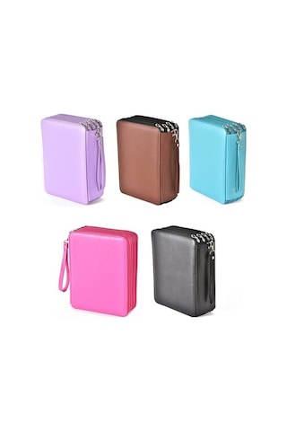 Willowhaven 184 Delik Sanat Depolama Kalem Kutusu Çok Renkli Eskiz Kalem Renk Kurşun Büyük Kapasiteli Kırtasiye Kutusu Siyah Siyah