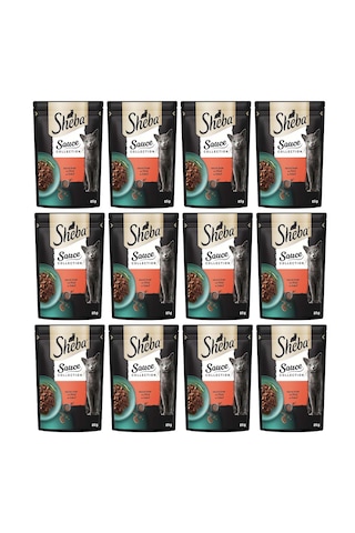 Sheba Sığırlı Yetişkin Kedi Maması 12 x 85 G