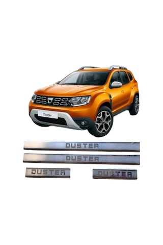 Dacia Duster Krom Kapı Eşiği Takımı 4 Kapı 2018 Ve Üzeri Paslanmaz Çelik 49pvljtabt