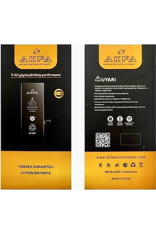 Akfa Apple Uyumlu iPhone  12 Mini Telefon Batarya- 2227 Mah+tamir Seti Model:86498655612