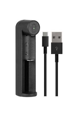 I-gen G100 18650 Li-ıon Pil Şarj Cihazı, Type-c Girişli, Tekli Şarj, Li-ıon Uyumlu 18650 / 21700