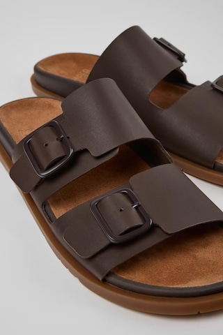 Camper Lluc Sandal Erkek Kahverengi Deri Sandalet-14027