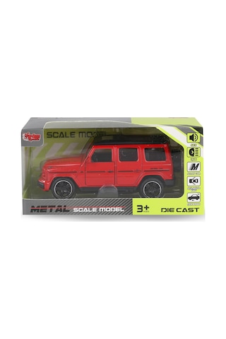 Vardem Kut.çek Bırak 1:32 Işıklı Ve Sesli Metal Jeep - Kırmızı