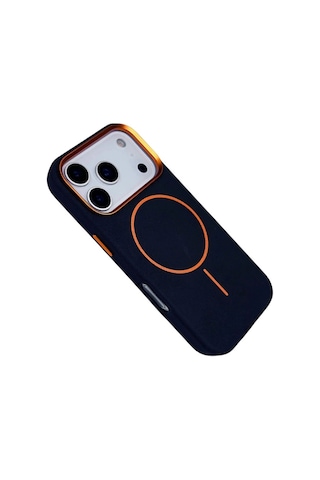 Joko Apple iPhone Uyumlu 17 Pro Max Luno Deri Magsafe Kapak - Mavi