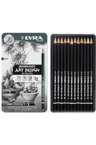 Lyra Rembrandt Art Desing 12 Li Dereceli Kurşun Kalem Seti