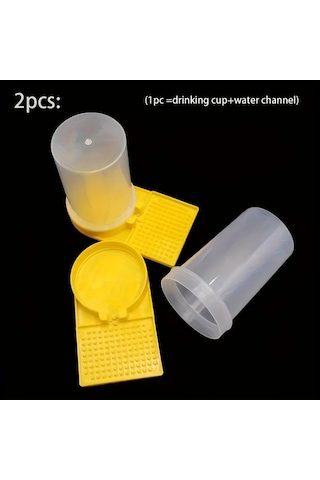 Fochsia 2 Adet Geniş Ağızlı Şişe Kovana Monte Arı Sulama Sistemi 24 Saat Otomatik Devridaim