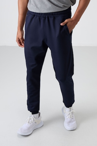 Tommy Life İndigo Pamuk Yumuşak Dokulu Standart Fit Nakışlı Erkek Eşofman Alt - 82133 İndigo