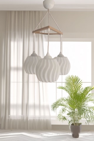 Modern Sarkıt Üçlü Bohem Avize 23x27 Cm Bubble Serisi Salon Mutfak Oturma Odası Cafe Bar Çok Renkli