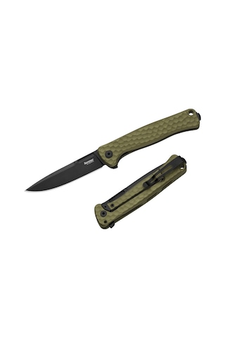 Lionsteel Emmet Em01a Gb Old Black Blade Magnacut Green Aluminium Hammertone Kamp Çakı Yeşil