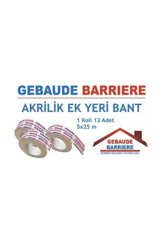 Gebaude Akrilik Ek Yeri Nem Bariyer Bant 5/25