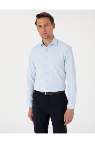 Pierre Cardin Erkek Açık Mavi Gömlek Desenli 50307108-vr003 Açik Mavi