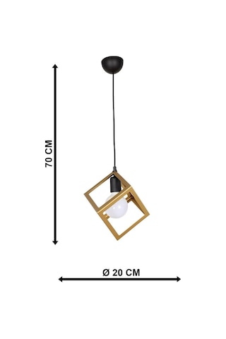 Küp Tekli Eskitme Avize