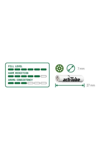 Actitube Karbonlu Pipo Filtresi 7 Mm 50 X 10'lu Paket