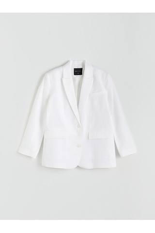 Lcw Modest Ekru %100 Keten Kadın Blazer Ceket