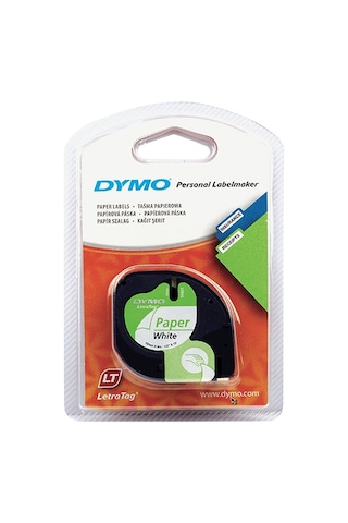 Dymo Letratag Beyaz Kağıt Şerit 59421 12MM X 4 Metre