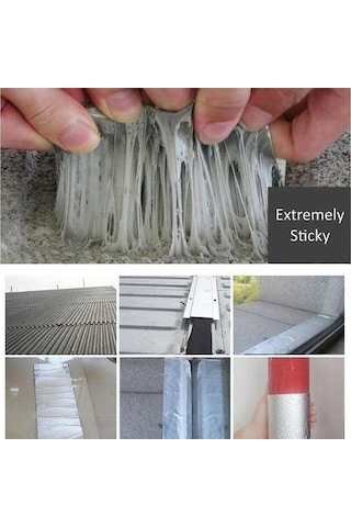 Novahub Yeni Güçlü Su Geçirmez Alüminyum Folyo Bant, 5cmx3m, Yüksek Sıcaklık Dayanımı, Duvar-havuz-çatı Onarım Mühürlü Bant