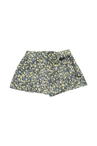 Çiçekli Kız Çocuk Şort Etek St08981 Yeşil