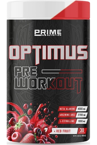 Prime Nutrition Optimus Pre-workout 420 Gram - Red Fruit