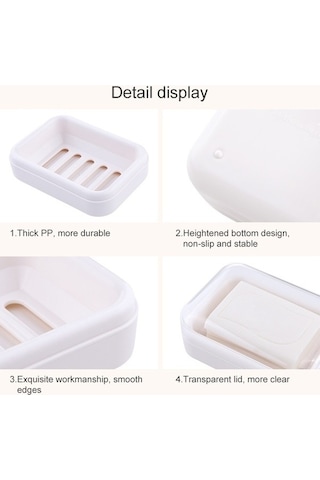 Tongxida Bosphorusboutique Su Sones Şeffaf Sabunluk, Renk Rastgele Kapaklı, Geçirmez Banyo Tb Diğer