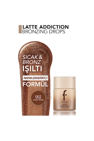 Flormar Latte Nemlendirici Etkili & Doğal Işıltılı Yüz Ve Vücut Bronzer'ı 002honeyfrappe