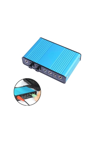 Wozlo USB 6 Kanal 5.1 Optik Dijital Çıkışlı Harici Ses Kartı