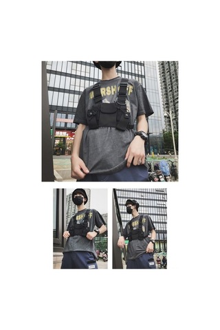 Besthome1 Askılı Camouflage Vesta Çantası - Oxford Kumaş, Kemerli Outdoor Sırt Çantası Haki Haki