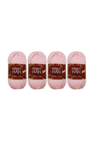 Kürkçü Han Boni %100 Akrilik Örgü İpi 35g 59m 4 Lü Paket Bebek Pe