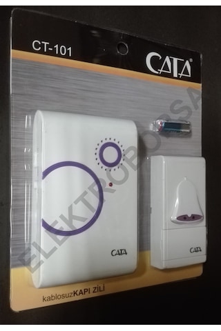 Cata Uzaktan Kumandalı Kablosuz Kapı Zili Ct-101 N11.3520