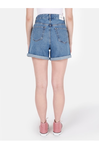 Colin's Colins Rahat Kesim Yüksek Bel Jean Mavi Kadın Jean Şort Cl1069630 Cl1069630 Q1.v1 Dn42726 Denim