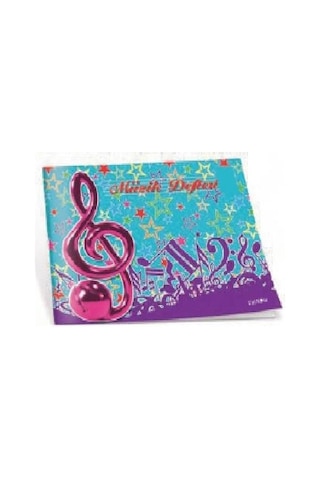 Çınar Karton Kapak Küçük 30 Yaprak Müzik Defteri 12'li Paket