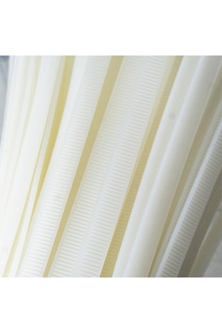 Master 505369 Plastik Kablo Bağı Cırt Kelepçe 8x650 Mm Beyaz 100 Adet