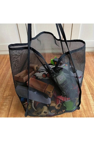 Büyük Kapasiteli Plaj Çantası, Hafif Örgü Tote Çanta, Şık Ve Çok Çok Renkli