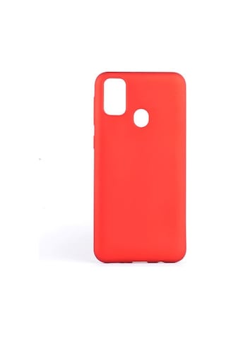 Samsung Galaxy Uyumlu M30s Kılıf Esnek Yapılı İnce Slim Silikon Kapak Ryc/premier Kirmizi