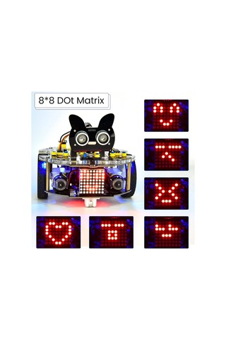 Keyestudio Beetlebot Raspberry Pi Pıco Için Robot Araba Başlangıç Kiti Hobi Devreleri