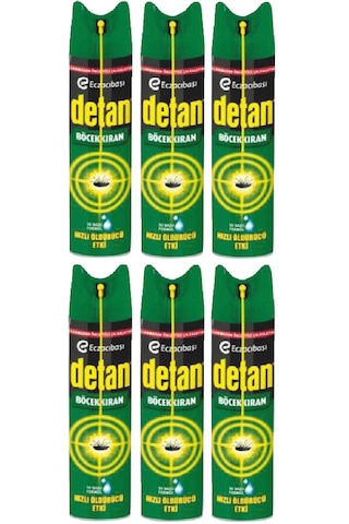 Detan Köpük Böcek Spreyi Kokusuz 6 x 275 ML