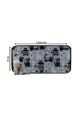 Aktunç Elekli Tuvalet Desenli Önü Kedi Kumu Paspası 60x120 Cm Desen 8