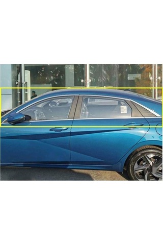 Hyundai Elantra Krom Cam Çerçevesi Set 2020- 12 Parça