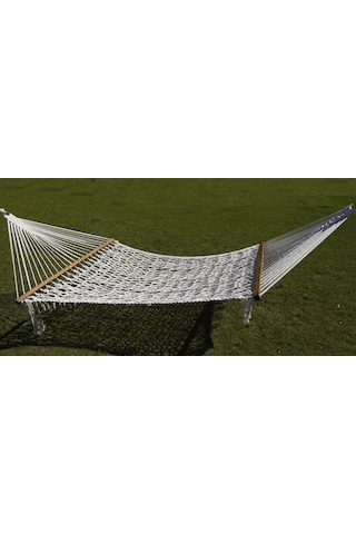 Bilenhamak Çift Kişilik Düğümsüz Lüks Hamak (150 Cm Genişlik) Beyaz