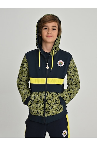 Fenerium Çocuk Trıbun Logo Patternli Sweat Fb Laci Yeni