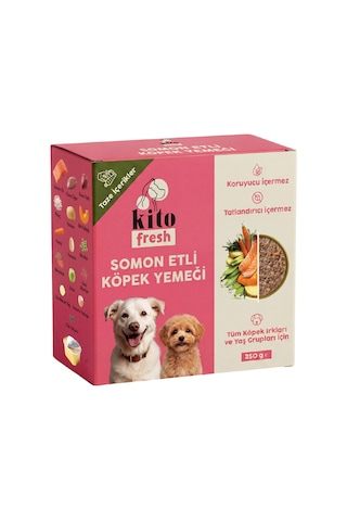 Kito Fresh Somon Etli Taze Yetişkin Köpek Yemeği 250 G