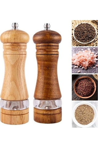 Besthome1 Kahverengi 6 Tuz Öğütücü, Pürüzsüz Yüzey, Kullanışlı Mutfak Aracı Kahverengi