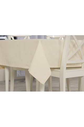 Düz Masa Örtüsü Ekru