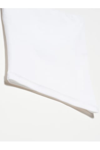 Dilvin Straplez Basic Crop Top Beyaz