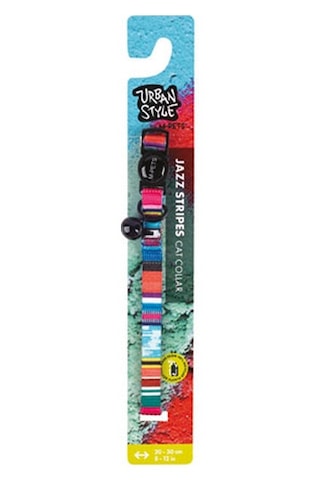 M-pets Urban Style Jazz Stripes Kedi Boyun Tasması 244-58003.01